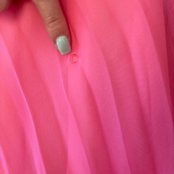 Vintage Pink Chiffon Dress - Picture 4 of 7